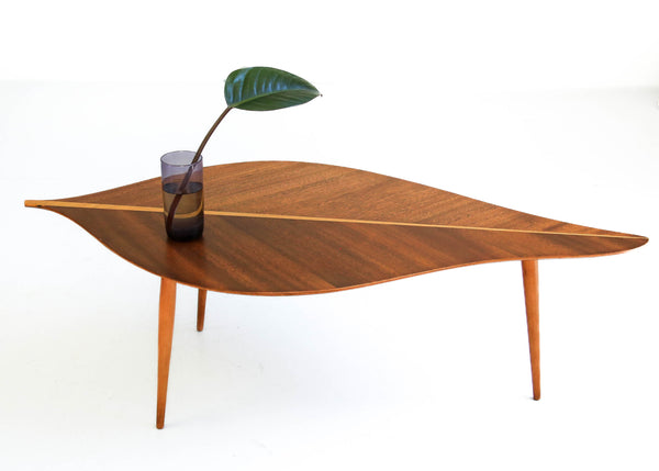 Rare Leaf-Shaped Coffee Table - 1950's