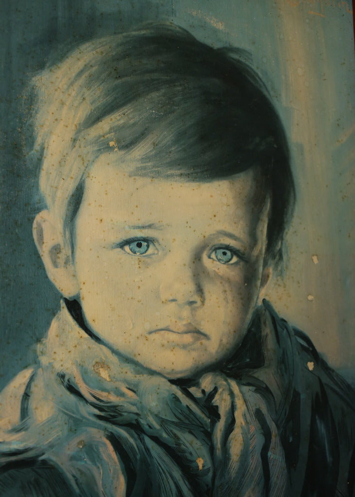 Crying Boy Frame Framed Crying Boy Print – Huisraad Modern