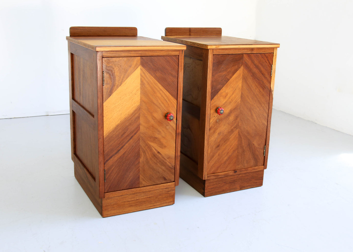 A Pair of Art Deco Bedside Cabinets