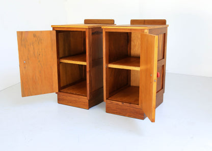 A Pair of Art Deco Bedside Cabinets