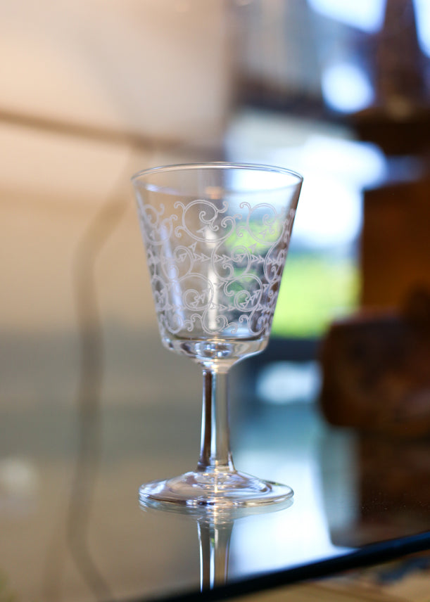 Set of Six Vintage Luminarc Cordial Glasses