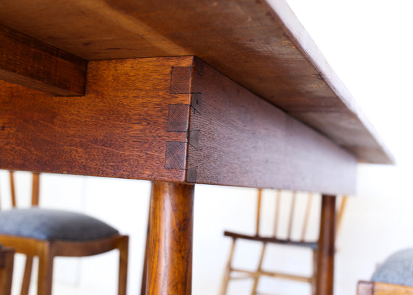 Antique French Draw Leaf Table