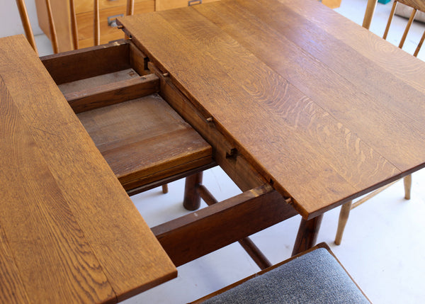 Antique French Draw Leaf Table