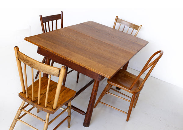 Antique French Draw Leaf Table