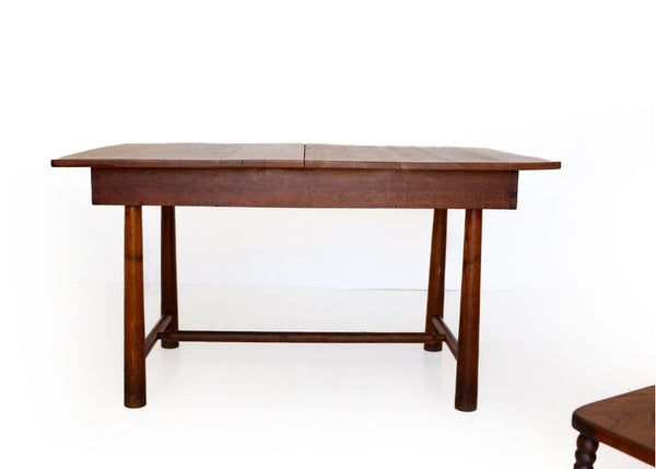 Antique French Draw Leaf Table