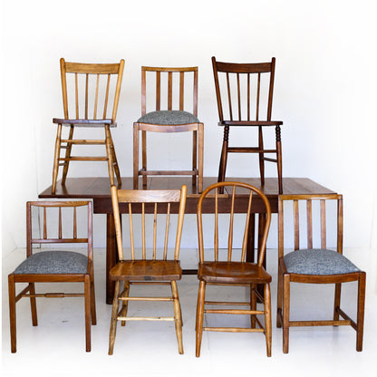 Collection of Vintage and Antique Dining Chairs - priced per chair