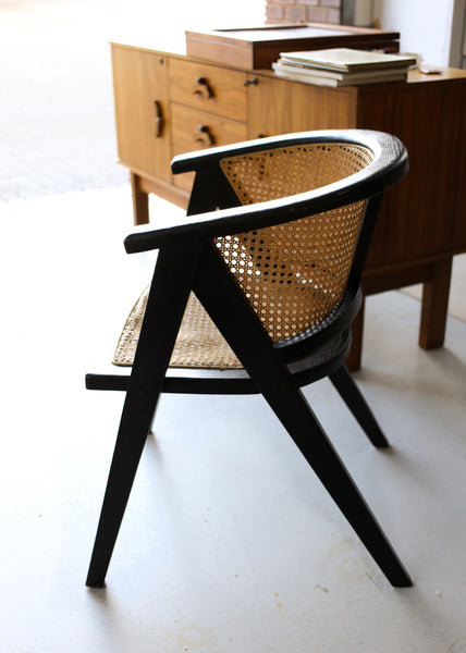 Wicker and Wood Chair