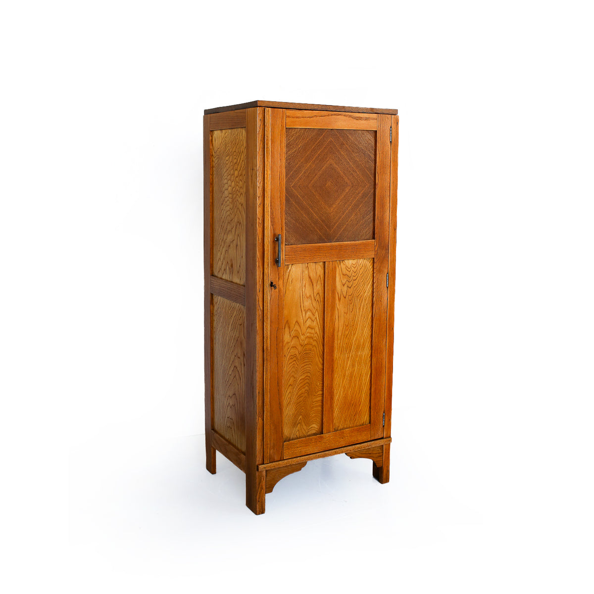 Art Deco Oak Single-Door Cupboard, circa 1930s