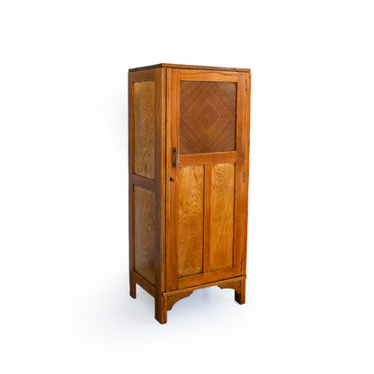 Art Deco Oak Single-Door Cupboard, circa 1930s