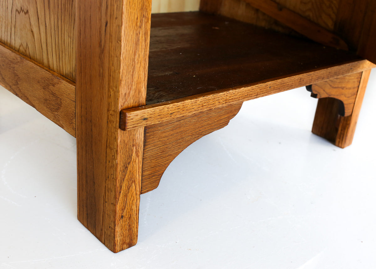 Art Deco Oak Single-Door Cupboard, circa 1930s