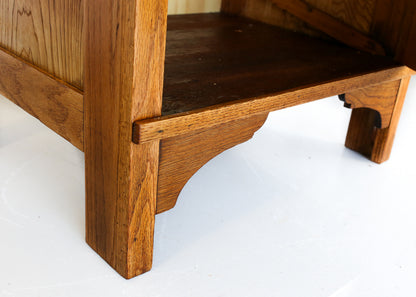 Art Deco Oak Single-Door Cupboard, circa 1930s