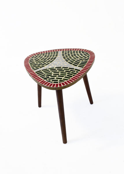 Vintage Tile Top Side Table