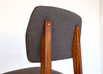 Set of Six Mid-century Dining Chairs