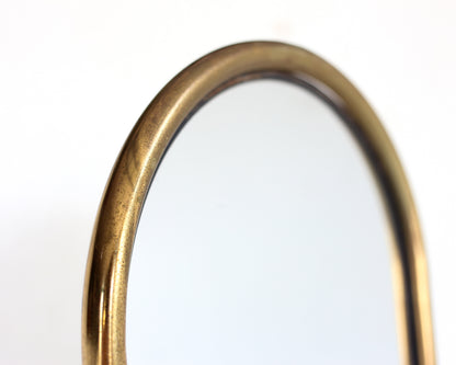 Mid-century Oval Swivel Floor Mirror