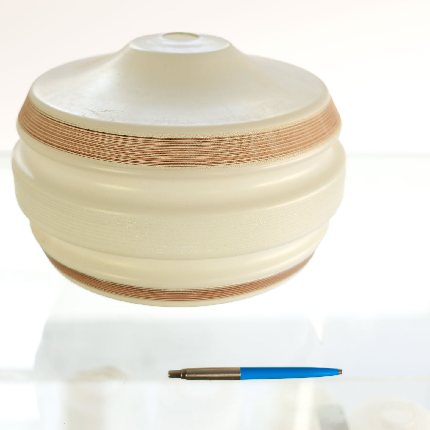 Large Frosted Glass Pendant