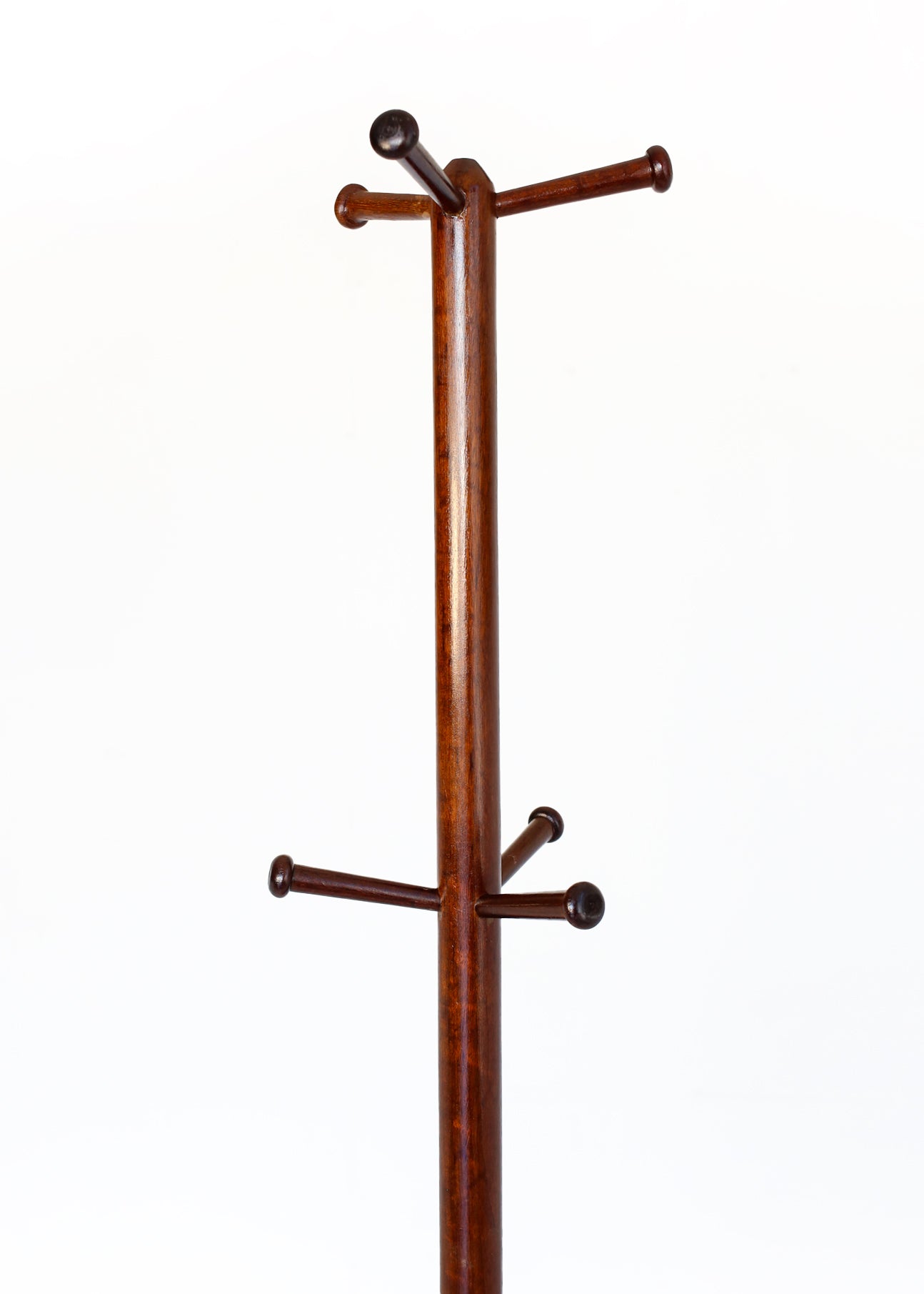Vintage Coat Tree with Six Pegs