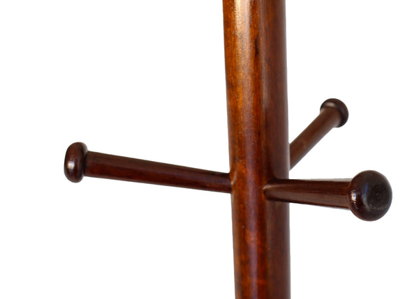 Vintage Coat Tree with Six Pegs
