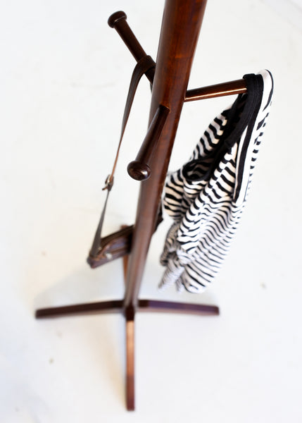 Vintage Coat Tree with Six Pegs
