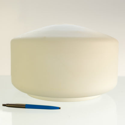 Large White Glass Pendant