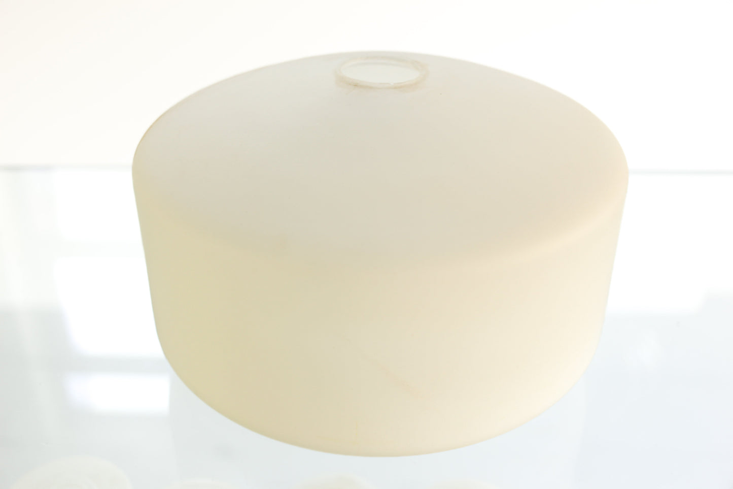 Large White Glass Pendant