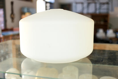 Large White Glass Pendant