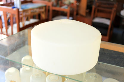 Large White Glass Pendant