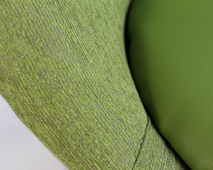 Zodiac Two-Seater and Pair of Swivel Chairs in Apple Green - priced per item