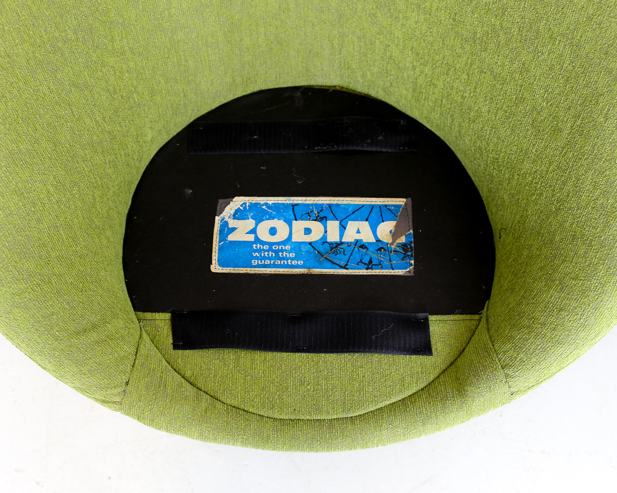 Zodiac Two-Seater and Pair of Swivel Chairs in Apple Green - priced per item