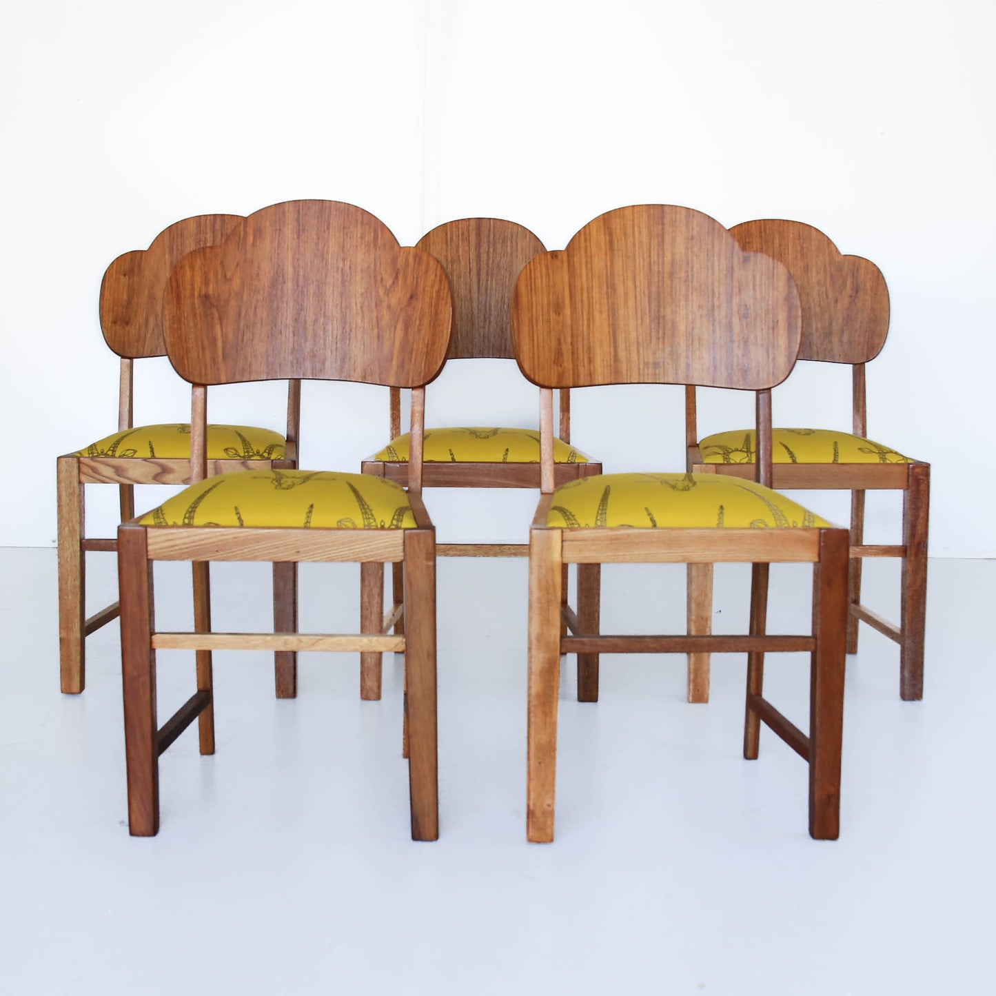 Five Art Deco Dining Chairs