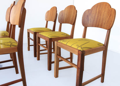 Five Art Deco Dining Chairs