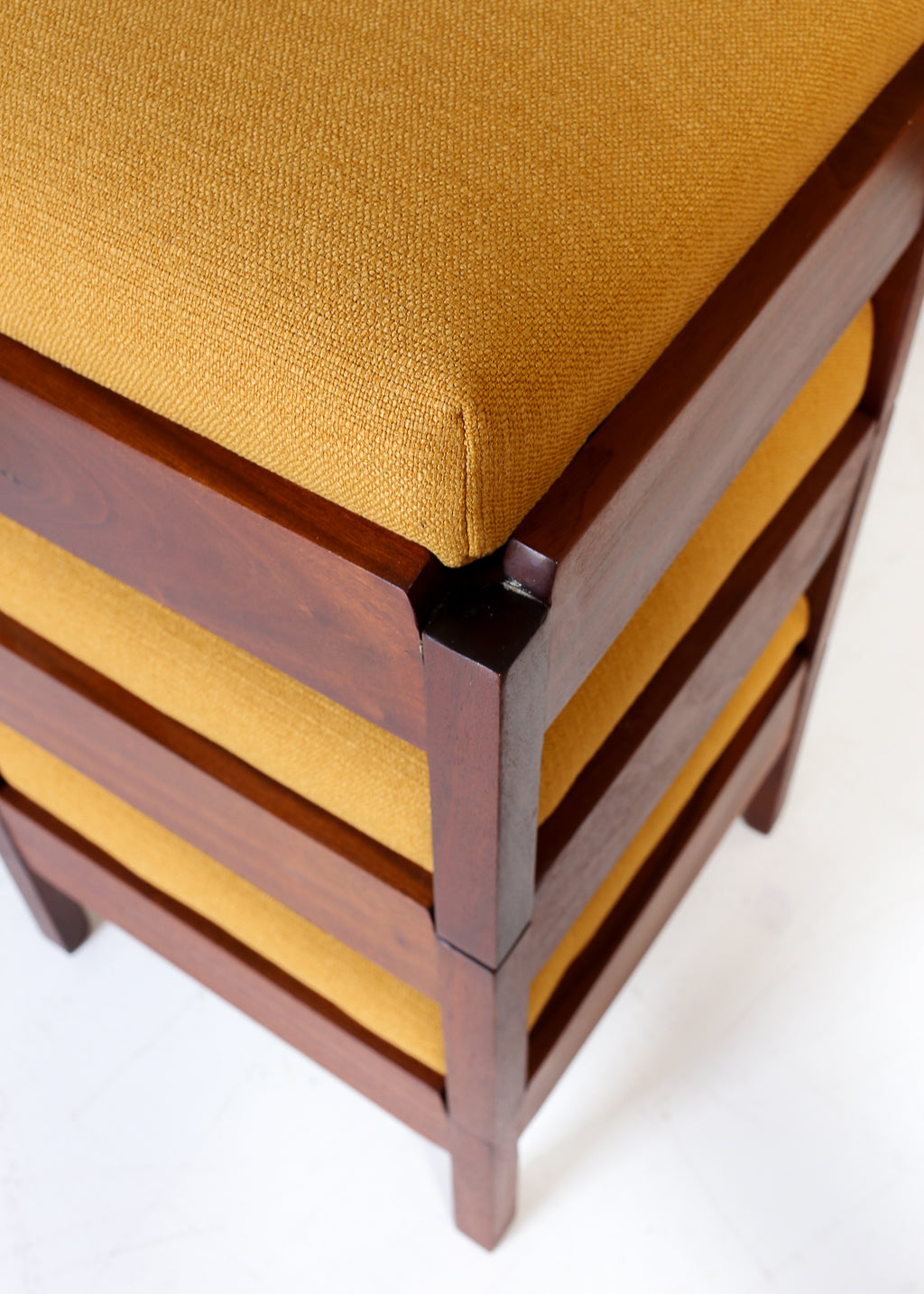 Set of Three Mid-Century Stacking Footstools