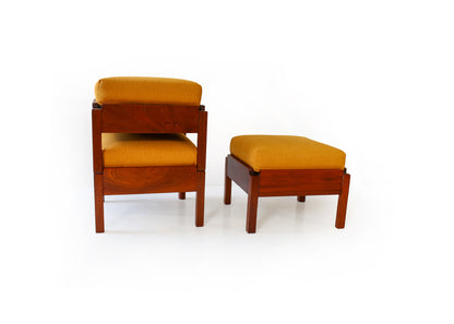 Set of Three Mid-Century Stacking Footstools