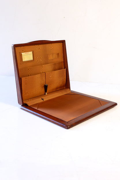 Vintage Gilt-Tooled Leather Desk Portfolio