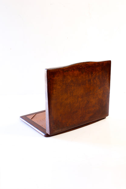 Vintage Gilt-Tooled Leather Desk Portfolio