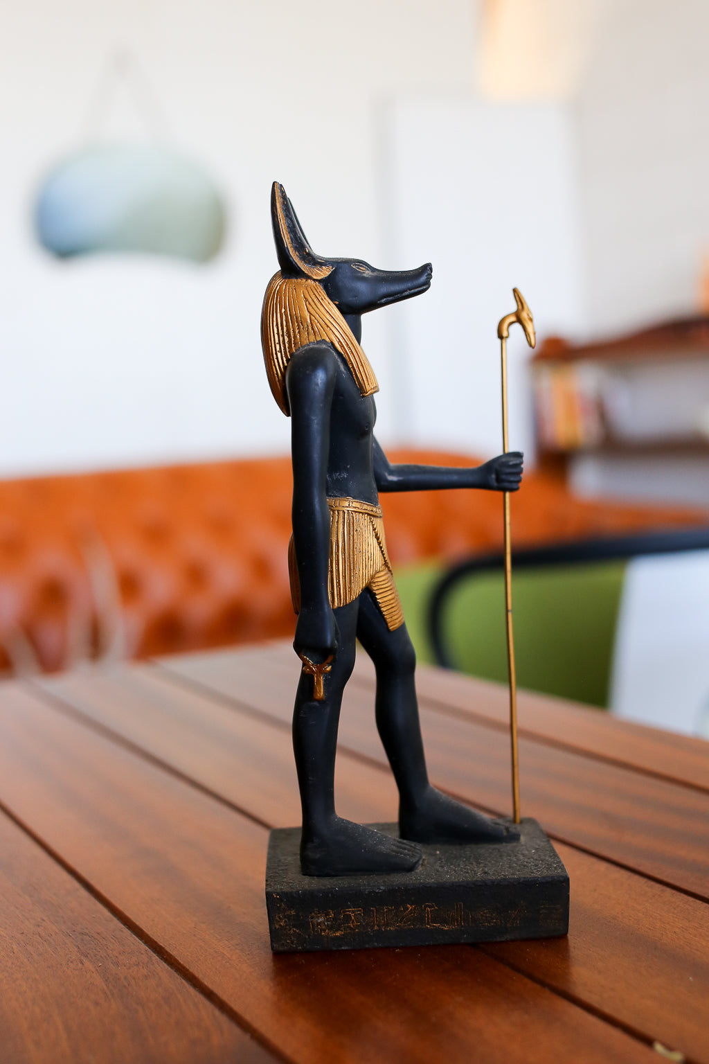 Pair of Egyptian Revival Figures: Anubis and Khnum