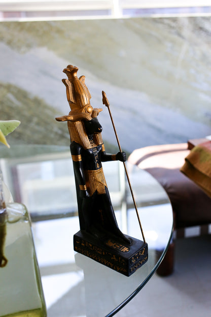 Pair of Egyptian Revival Figures: Anubis and Khnum