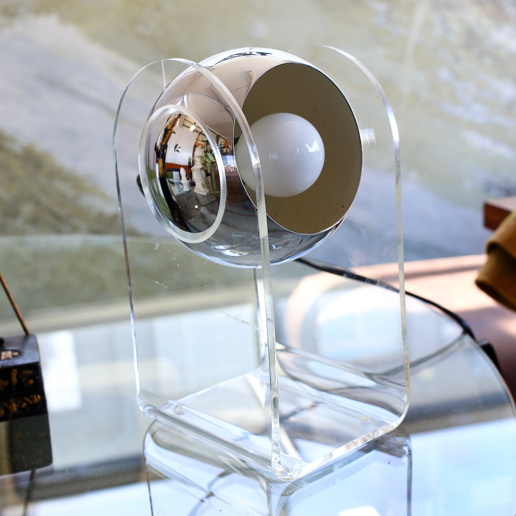 Vintage Lucite Eyeball Lamp