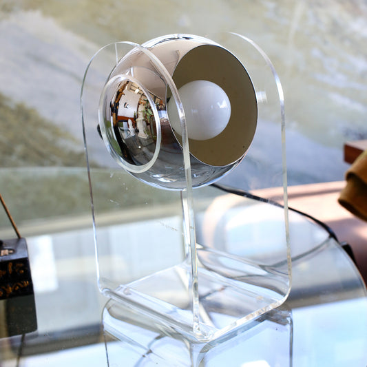 Vintage Lucite Eyeball Lamp