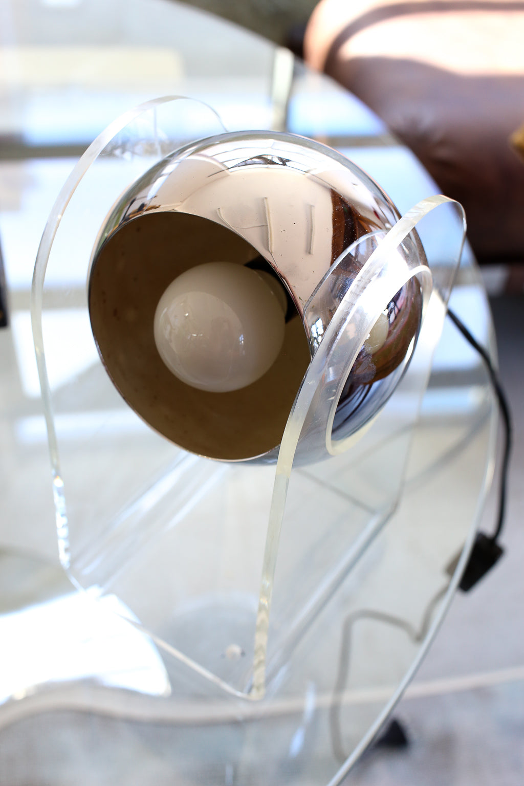 Vintage Lucite Eyeball Lamp