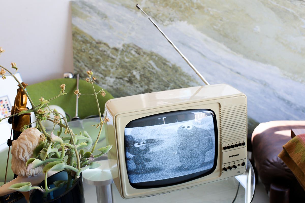 Vintage Telefunken portable black-and-white Television