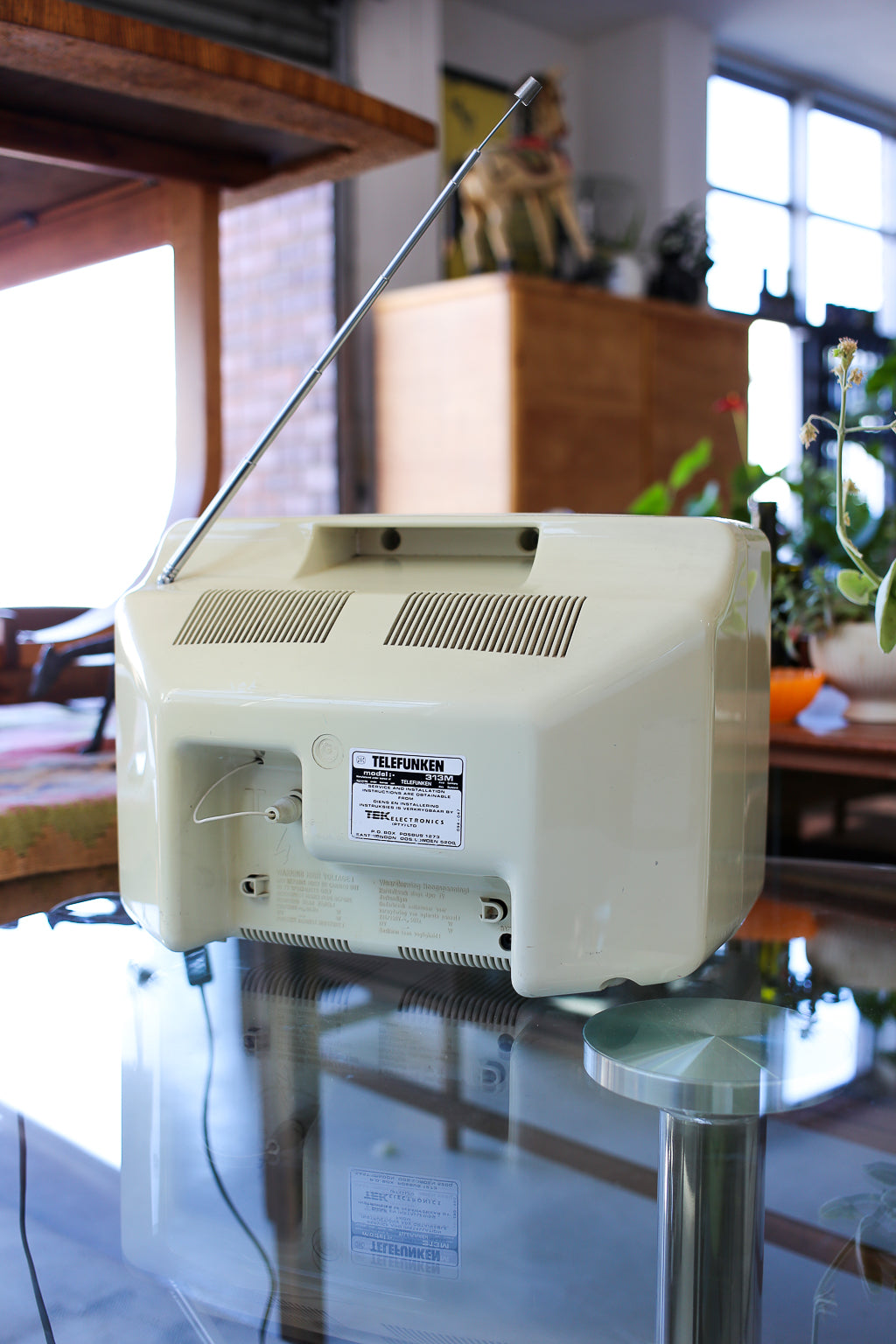 Vintage Telefunken portable black-and-white Television
