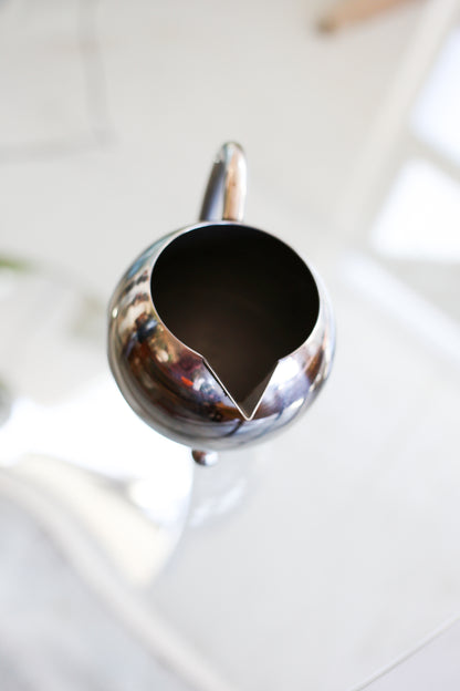 Vintage Chrome Creamer Jug on Ball Feet
