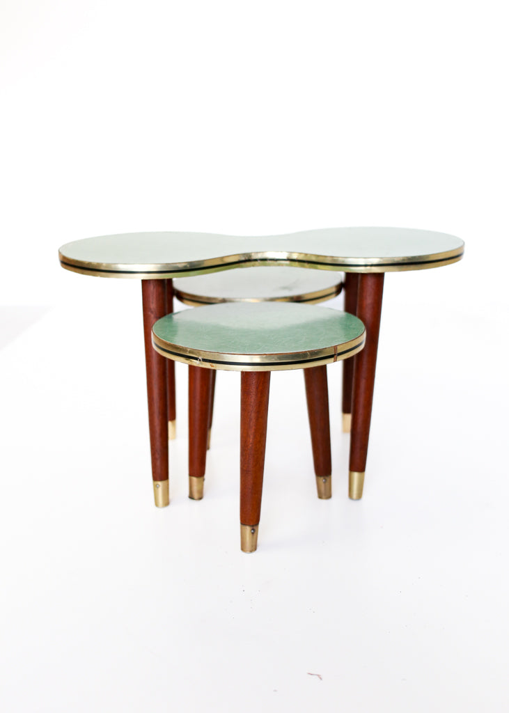 Nest of Three Retro Side Tables