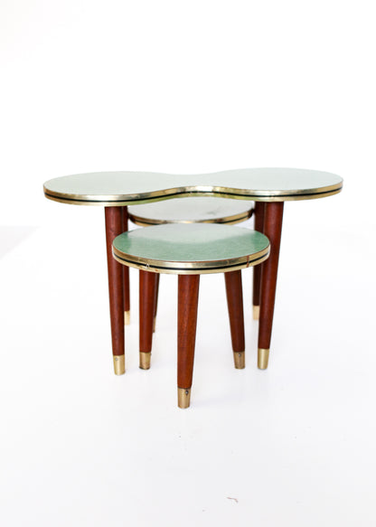 Nest of Three Retro Side Tables