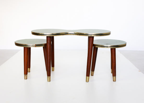 Nest of Three Retro Side Tables