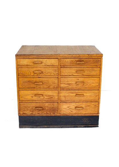 Ten Drawer Vintage Haberdashery Cabinet