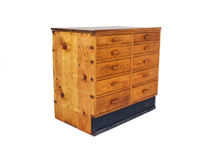 Ten Drawer Vintage Haberdashery Cabinet
