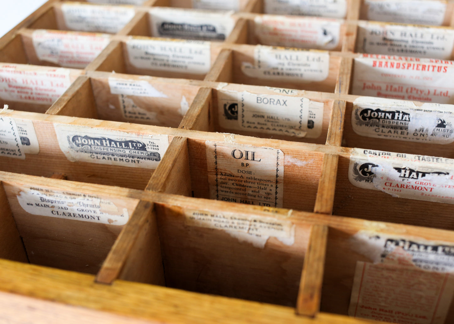 Ten Drawer Vintage Haberdashery Cabinet