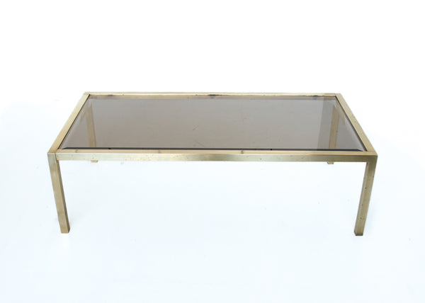 Brass Frame Coffee Table