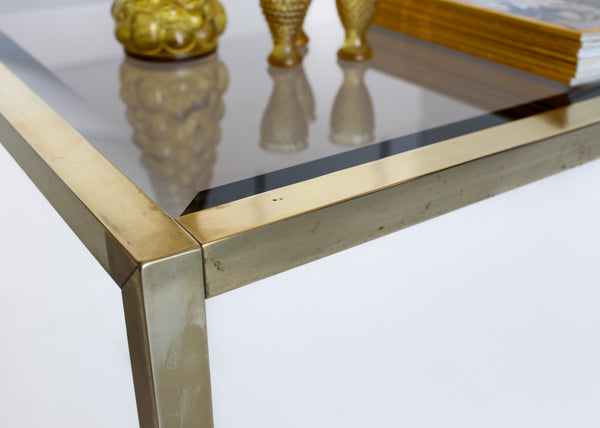 Brass Frame Coffee Table